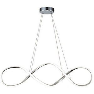 Люстра led подвесная с пультом (+ночной режим) Escada Knot 10236/1 LED*60W Chrome