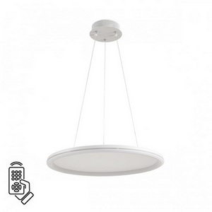 Умная люстра подвесная Alis Smart 8380/45L белый, металл/акрил с ПДУ и голосовым управлением LED 45W 3000-6500К 220V