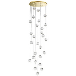 Подвесная каскадная люстра светодиодная Odeon Light Crystal 5008/120L