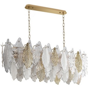 Подвесная люстра Odeon Light Lace 5052/14 золото/белый/прозрачный/металл/стекло/фарфор/металл E14 14*40W