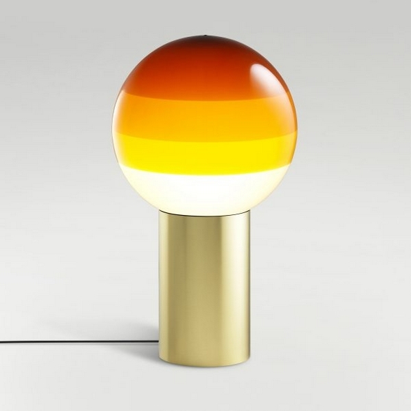 Настольная лампа Dipping Light S янтарный-матовая латунь Marset A691-451-3015-27K (085699)  фото